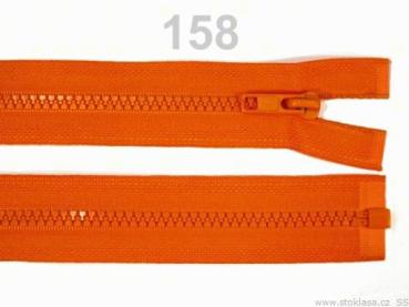 Krampenreißverschluss 65 cm, Orange